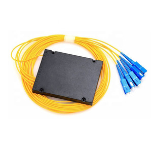 Unionfiber SC/APC/UPC <span class=keywords><strong>Fibre</strong></span> <span class=keywords><strong>Optique</strong></span> FTTH Splitter FBT Optical Coupler 1X4 Plc Splitter Abs Box Type avec Sc/apc Connector - Product Image 2