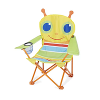 Hitree extérieur pas cher chaise de pêche enfants dessin animé chaise portable pliante image personnalisée bel animal imprimé chaise de camping
