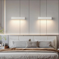 Applique murale LED longue en aluminium IP65 étanche pour extérieur, luminaire mural moderne pour cours et vitrines