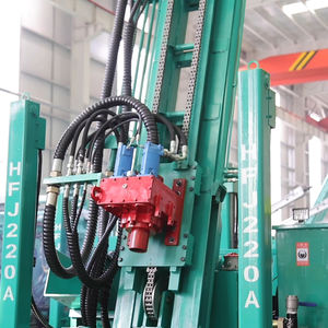 เครื่องเจาะบ่อน้ำไฮดรอลิกคุณภาพสูงแบบตีนตะขาบ ความสูง 220 เมตร พร้อมหัวเจาะแบบ Auger สำหรับขุดเจาะบ่อน้ำ - Product Image 5