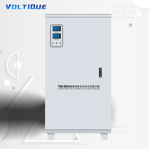 Tự động điều chỉnh điện áp 50kva một pha <span class=keywords><strong>AC</strong></span> SVC Điện áp ổn định với màn hình LCD hiển thị và IP20 bảo vệ - Product Image 1