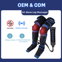 Bottes de récupération électriques à compression d'air avec thérapie thermique, masseur pour pieds et mollets, pour la relaxation musculaire et le soulagement de la fatigue