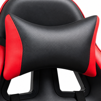 Chaise de jeu de style course avec logo personnalisé et repose-pieds pour usage domestique, chaise d'ordinateur ergonomique en cuir PU