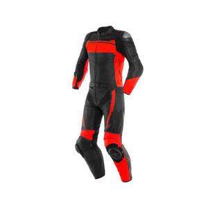 Noir Rouge-Couleur Respirant À Séchage Rapide Moto Moto Vélo Équitation Racing Costumes En Cuir De Vachette - Product Image 1