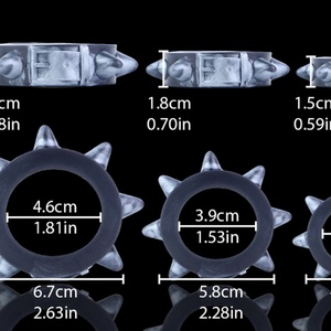 Anillo para Pene con Puntos YOCY, Anillo para Pene con Forma de Tentáculo de Dragón, Anillos para Pene con Espinas, Anillos para Pene con Retraso de la Eyaculación, Productos para Adultos, Juguetes Sexuales para Hombres, Venta al por Mayor - Product Image 4
