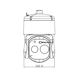 Dual-Zoom nhiệt & quang ai PTZ máy ảnh 35mm lwir ống kính với 30x zoom cho tự động theo dõi chu vi an ninh và phát hiện cháy - Product Image 2