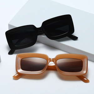 2025 New Fashion <strong>Korean</strong> Style Square Sunglasses Personalized Trendy Wear Brown Sunshade Vintage <strong>Glasses</strong> - Product Image 2