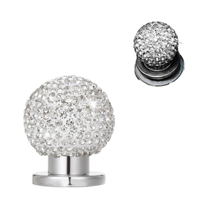 Cubierta Decorativa Brillante para Botón de Encendido de Coche, Adhesivo con Bola de Cristal para Botón de Arranque del Motor, Modificación Interior Blanca y Elegante - Product Image 1