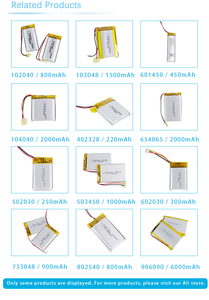 Batería Recargable de Litio 102050 3.7v 900mah 1000mah Apta para Venta al Por Mayor - Product Image 2