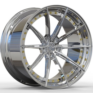 Tùy chỉnh 18-24inch chất lượng cao nhôm 2 mảnh rèn vành bánh xe cho <span class=keywords><strong>Corvette</strong></span> C8 Z06 C7 ZR1 C6 C5 rèn vành bánh xe trung tâm - Product Image 3