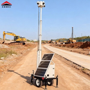 Rimorchio Mobile <span class=keywords><strong>per</strong></span> Sorveglianza e Sicurezza con Pannelli Solari da 300W <span class=keywords><strong>per</strong></span> Cantieri <span class=keywords><strong>Esterni</strong></span> - Product Image 5