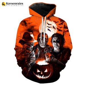 Film Horror uomo donna nero felpa inverno 2025 nuova moda ODM pile Pullover stampato 3D di Halloween <span class=keywords><strong>Michael</strong></span> <span class=keywords><strong>Myers</strong></span> oversize - Product Image 5