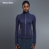 Veste de yoga à manches longues pour femmes veste de sport coupe ajustée pour cyclisme en plein air course Fitness femmes veste personnaliser