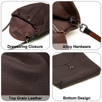 Sac Hobo en Cuir Pleine Fleur Contemporain, Design Souple Grande Capacité pour le Travail et les Week-ends, Sac à Bandoulière Femme, Marque Privée