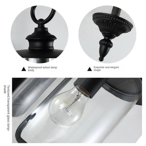 Appliques murales extérieures classiques lumière LED étanche IP65 appliques luminaire pour la décoration de Villa de porche à la maison - Product Image 5