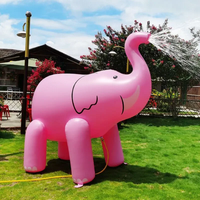 Voile chaude été pulvérisation eau jouets arroseur gonflable éléphant Animal jouet gonflable éléphant bleu pour enfants jeu de pulvérisation