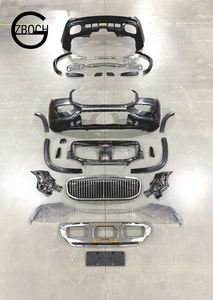 बेंज के लिए कार बम्पेट 2020 + x167 फेसलिफ्ट मेबैक बॉडी किट फ्रंट बम्पर ग्रिल डिफ्यूज़र - Product Image 2