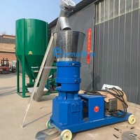 Ligne de machines à granulés d'aliments pour animaux de 500 kg/h, machine à granulés d'aliments pour animaux très vendue, machine à granulés d'aliments pour cerfs