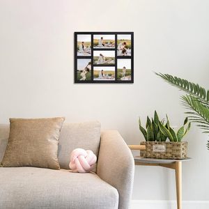 Photo <b>Frame</b> Multiple Holes 5 6 7 8 Inch Wall Mount Rectangular Horizontal Handmade Family Picture Display - Product Image 1
