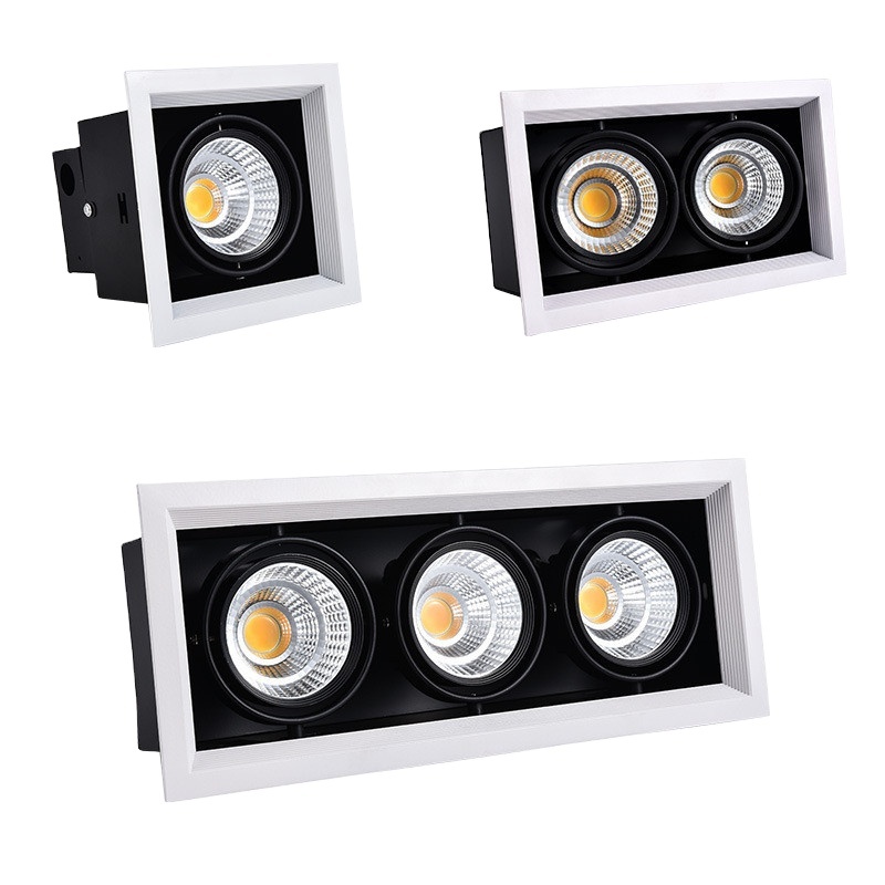Double Head Adjustable Led Grille Light