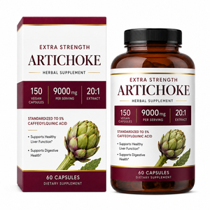 Cápsulas <span class=keywords><strong>de</strong></span> <span class=keywords><strong>Alcachofa</strong></span> Extra Fuertes con Cúrcuma y Raíz <span class=keywords><strong>de</strong></span> Jengibre para el Bienestar Diario y la Vitalidad del Hígado, <span class=keywords><strong>Precio</strong></span> <span class=keywords><strong>de</strong></span> Fábrica - Product Image 1