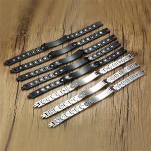 Fashion Jewelry Twisted Healthy Magnetic Bracelet Custom Enamel Stainless Steel Bracelets <b>for</b> <b>Men</b> - Product Image 3