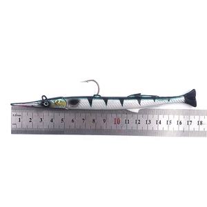 Weihai Weiyu OEM-Señuelos de Pesca de aguja, cabeza de plantilla de plomo, suave señuelo de 175mm, cola en T, Swimbait suave para lubina - Product Image 4