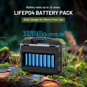 Station d'alimentation portable 1600W 1024Wh LiFePO4 PWM à onde sinusoïdale pure, panneau solaire pliable, allume-cigare, batterie externe pour l'extérieur - Product Image 4