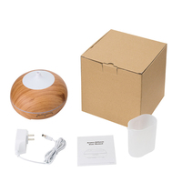 Kl 2022 — diffuseur d'huile humidificateur ultrasonique, appareil à diffusion d'arôme et de Grain de bois, 300ml