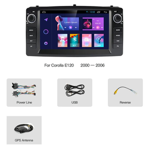 เครื่องเล่นมัลติมีเดียติดรถยนต์ระบบแอนดรอยด์ 7 นิ้ว พร้อมวิทยุ วิดีโอ รองรับ Carplay สำหรับรถยนต์โตโยต้า โคโรลล่า อัลติส <span class=keywords><strong>E120</strong></span> ปี 2000-2006 และ F3 ปี 2003-2020 พร้อมระบบนำทาง GPS - Product Image 6