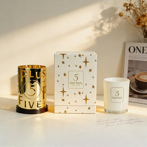 ฝาครอบตะเกียงโลหะกลวง - ลายตัวเลข 5 และลายตัวอักษร สีทอง อุปกรณ์ตกแต่งเทียนสำหรับสร้างบรรยากาศอบอุ่นในบ้าน - Product Image 5