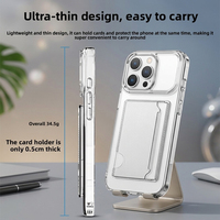 Étui de téléphone portable antichoc blanc de type portefeuille avec fentes pour cartes, support pour carte d'identité, en PC moulé par injection, personnalisable