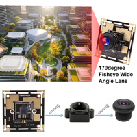 ELP 2592*1944 5MP Balıkgözü Lens USB Kamera Modülü CMOS OV5640 Sensör 5MP Web Kamerası Bilgisayar PC Masaüstü Dizüstü Bilgisayar için