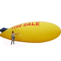 Ballon publicitaire géant gonflable personnalisé en forme de dirigeable à vendre