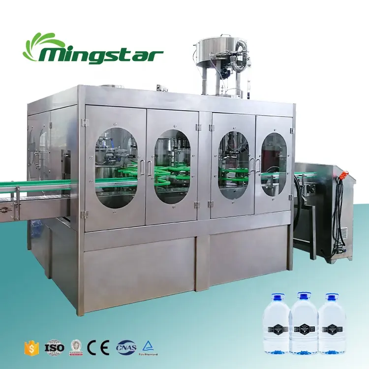 Оборудование для розлива минеральной воды по малым ценам, установка моноблока CGF 8-8-3, 500 мл, 1 литр, машина для розлива бутылок с водой