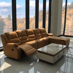 Sofá de Lujo: Cabina Multifuncional con Diseño Espacial de Primera Clase, Tela Moderna y Minimalista para Salas de Estar Pequeñas, Reclinable - Product Image 1
