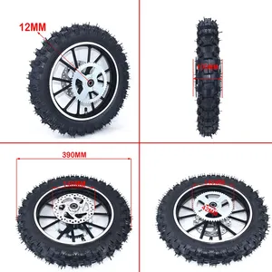 <span class=keywords><strong>Roue</strong></span> avant ou <span class=keywords><strong>arrière</strong></span> de 2,50-<span class=keywords><strong>10</strong></span> pouces, pneu de <span class=keywords><strong>10</strong></span> pouces, jantes en aluminium avec frein et pignon pour mini moto tout-terrain à essence ou électrique chinoise - Product Image 6