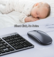 Ultra ince 102 tuşları kablosuz klavye ve fare seti çoklu cihaz 2.4G USB bluetooth klavye ve PC faresi dizüstü masaüstü
