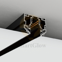 Système d'éclairage sur rail magnétique Casambi Zigbee, maison intelligente, contrôle à distance Google Alexa, éclairage sur rail magnétique, profil pour plafond tendu