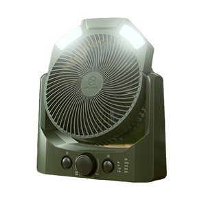 Ventilador de Mesa Elétrico Mini com Luz LED Recarregável de 8 Polegadas e 20000mAh, Função de Temporizador e Ventilação Ajustável - Product Image 1