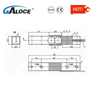 Gml611 điện thoại thông minh tủ trọng lượng giải pháp trọng lượng cảm biến tải tế bào 5kg 10kg - Product Image 4