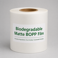 Film biodégradable compostable, film de laminage thermique respectueux de l'environnement, dégradable, finition mate ou brillante pour l'emballage des boîtes