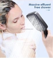 Pomme de douche de plafond à haute pression réglable en matériau ABS avec 3 modes de pulvérisation pour les foyers, les appartements et les hôtels