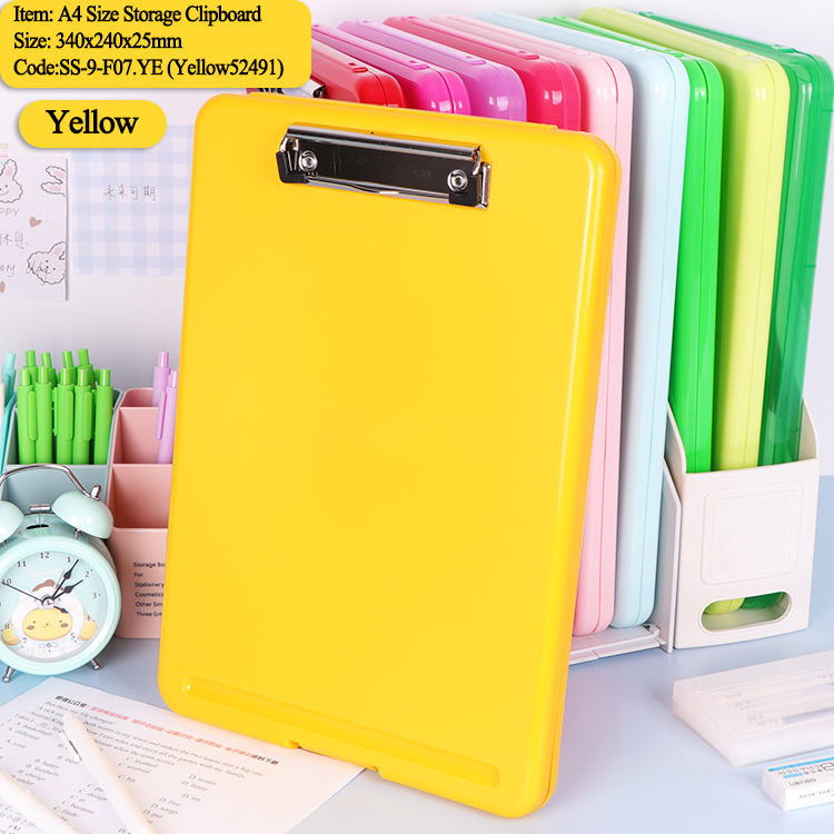 F07 Storage Clipboard Yellow