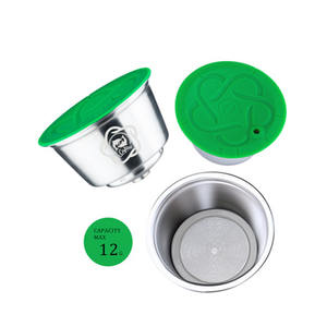 Cafetera de Acero Inoxidable, Ecológica y Sostenible, Nueva Versión, Cápsulas de Espresso Recargables, Cafetera <span class=keywords><strong>Dolce</strong></span> <span class=keywords><strong>Gusto</strong></span> - Product Image 4