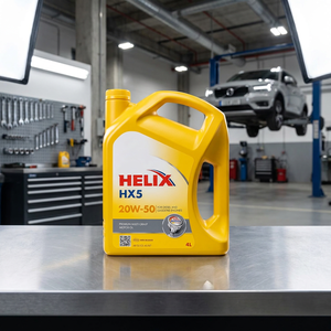 Aceite de Motor Sintético Premium <span class=keywords><strong>Shell</strong></span> Helix HX5 <span class=keywords><strong>20w50</strong></span> 4L para Motores de Gasolina y Diésel, Alto Rendimiento, Protección Contra Residuos - Product Image 3
