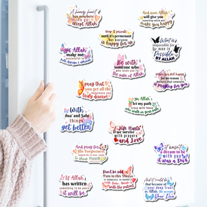 20 Adesivi Creativi per Frigorifero con Citazioni Ispiratrici dalle Scritture Islamiche, Magneti per Frigorifero, Regali Musulmani - Product Image 6
