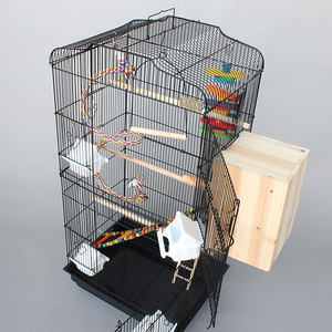 Zwarte Grote Kooi Grote Papegaai Outdoor Volière Grote Vogelkooien Met Broeddoos - Product Image 2