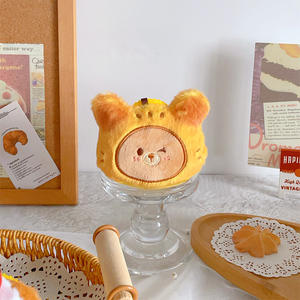 Peluche porte-clés en forme de gâteau à la crème Sweet Bear, jouet alimentaire doux et écologique, cadeau d'anniversaire 3D pour la décoration quotidienne, vente en gros - Product Image 5