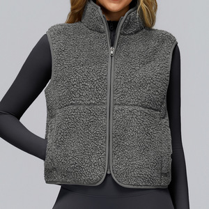 <span class=keywords><strong>Chalecos</strong></span> de Forro Polar Grueso de Alta Calidad para Exteriores, <span class=keywords><strong>Chalecos</strong></span> Deportivos sin Mangas para Yoga, Ropa con Diseño Sólido, Chaleco Cálido para <span class=keywords><strong>Mujer</strong></span> - Product Image 5
